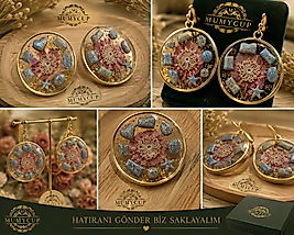 ÇİÇEK OYALI MUMYCUP KÜPE
